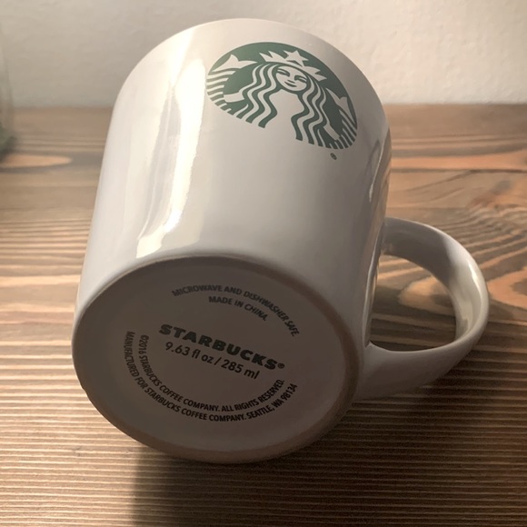 2016 Starbucks White Coffee Mug 9.63 fl oz., Iconic Green Mermaid Siren Logo - Picture 5 of 12